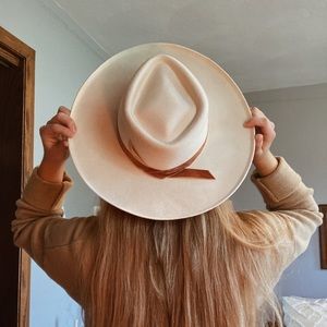 NWT Lack of Color - Cream Wide-Brim Hat